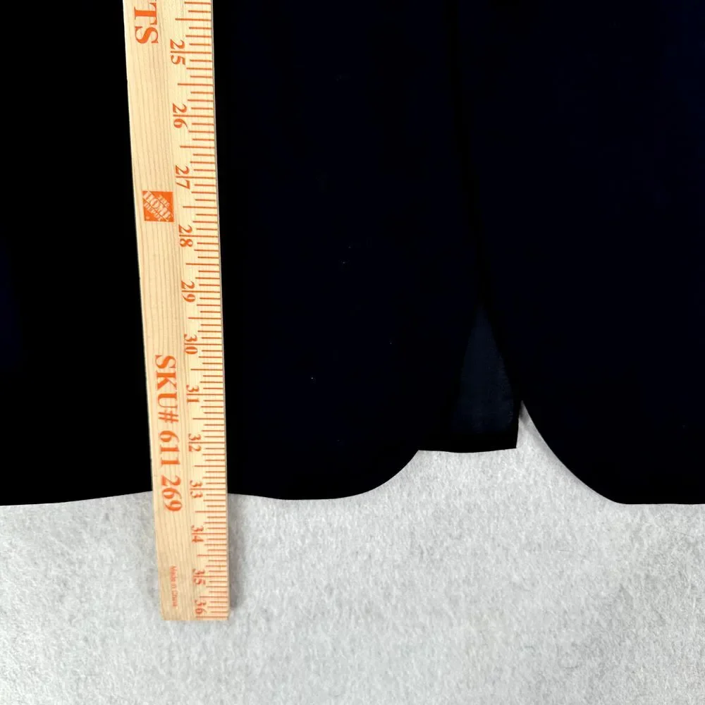 Chaps Ralph Lauren Blazer‎ Jacket 46R Wool Gold Buttons Navy Blue Sport Coat